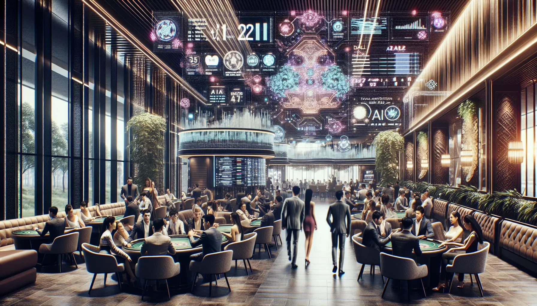 Modern casino experience enhanced by AI technology